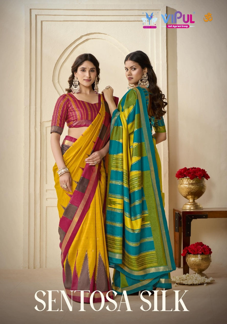 Sentosa Silk 18 Vipul Silk Sarees Wholesale Rate