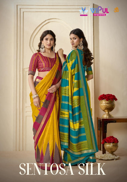 Sentosa Silk 18 Vipul Silk Sarees Wholesale Rate