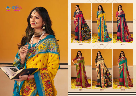 Sentosa Silk 92331-92336 Vipul Sarees Wholesaler India