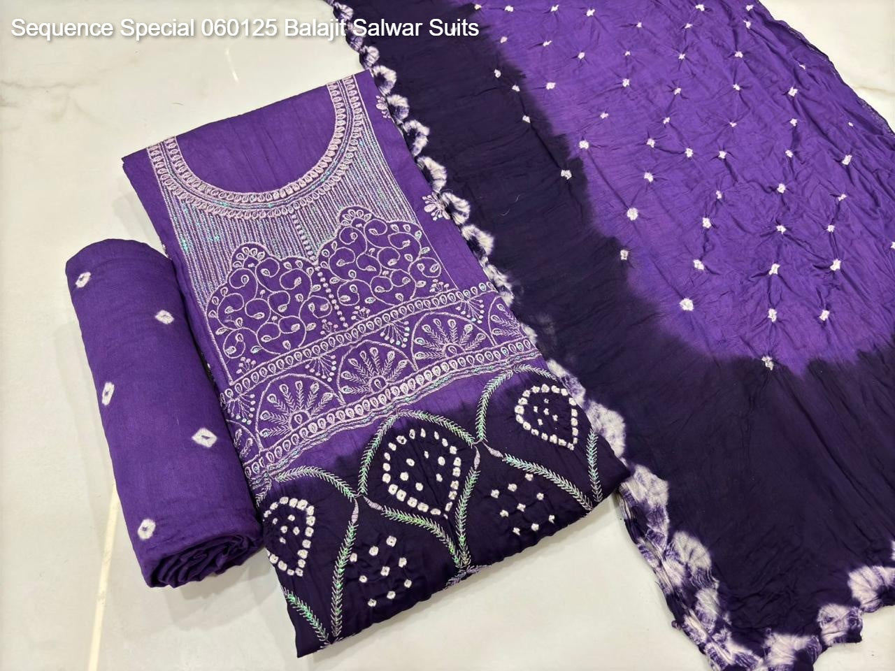 Sequence Special 060125 Balajit Cotton Salwar Suits Wholesale