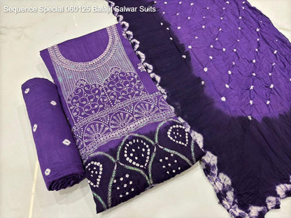 Sequence Special 060125 Balajit Cotton Salwar Suits Wholesale
