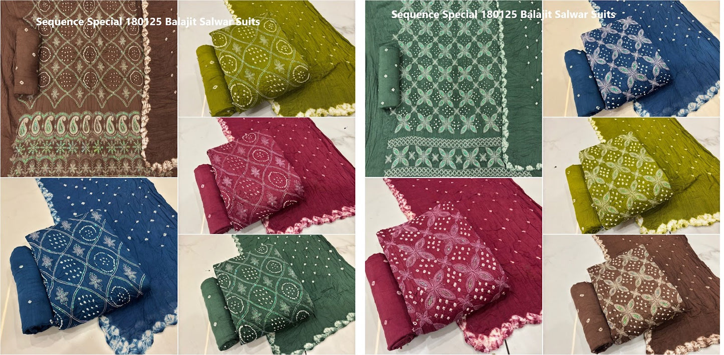 Sequence Special 180125 Balajit Cotton Salwar Suits Exporter Ahmedabad