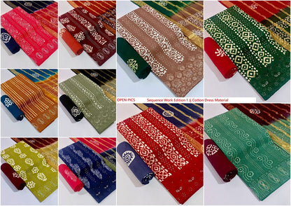 Sequence Work Edition 1 Jj Cambric Cotton Dress Material Supplier Gujarat