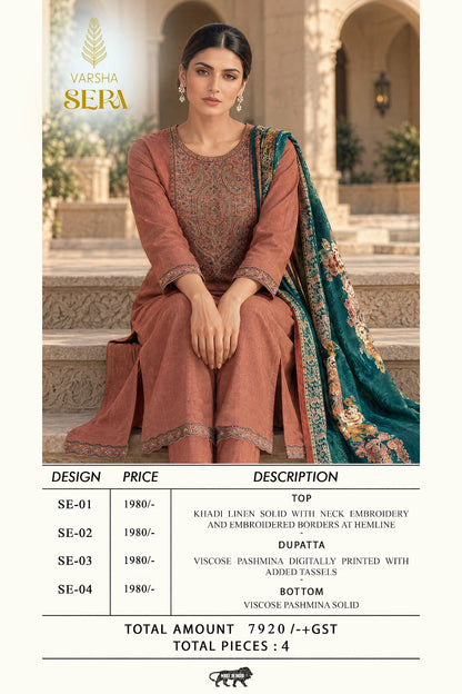 Sera Varshaa Khadi Pashmina Suits Exporter Gujarat
