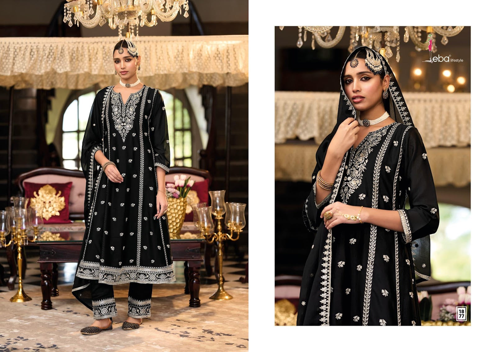 Serena Eba Lifestyle Chinnon Pakistani Readymade Suits Wholesaler Gujarat