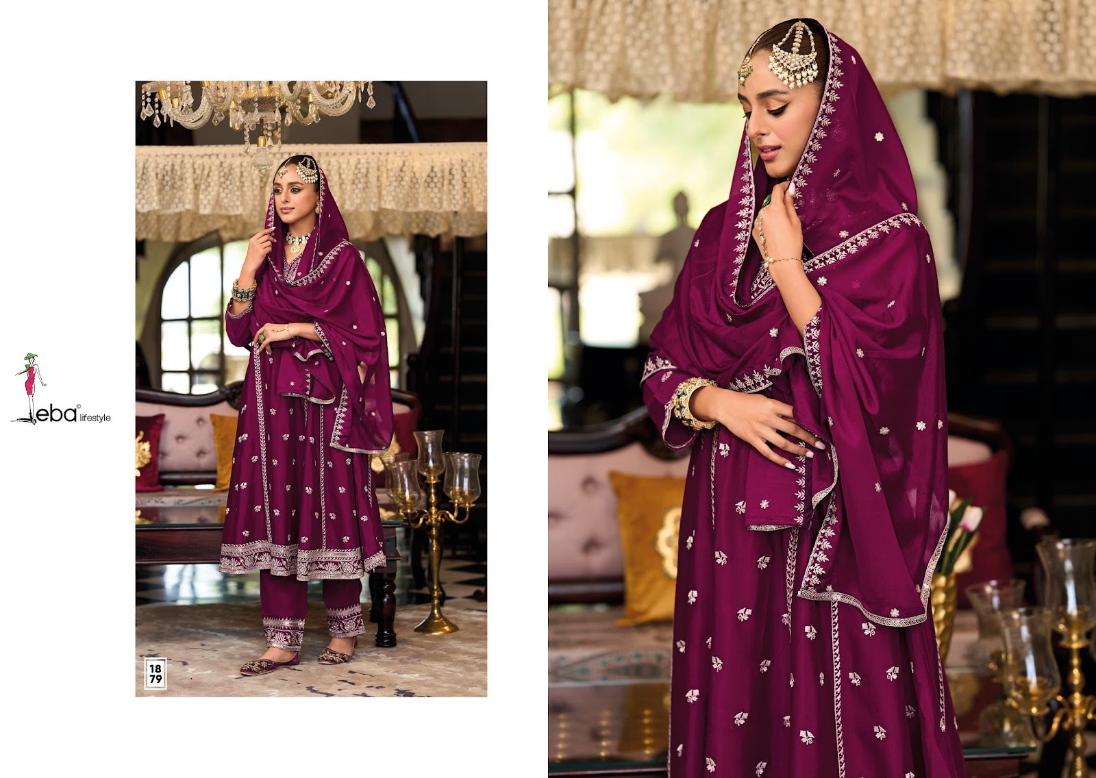 Serena Eba Lifestyle Chinnon Pakistani Readymade Suits Wholesaler Gujarat