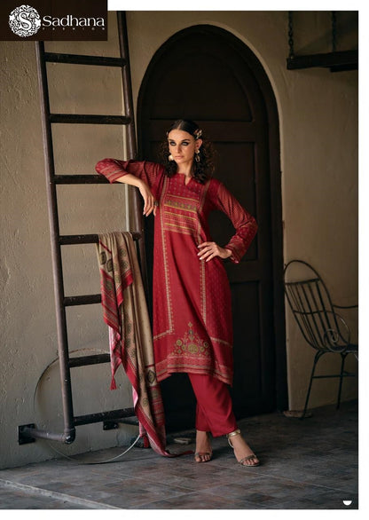 Serene Sadhana Pashmina Suits Supplier