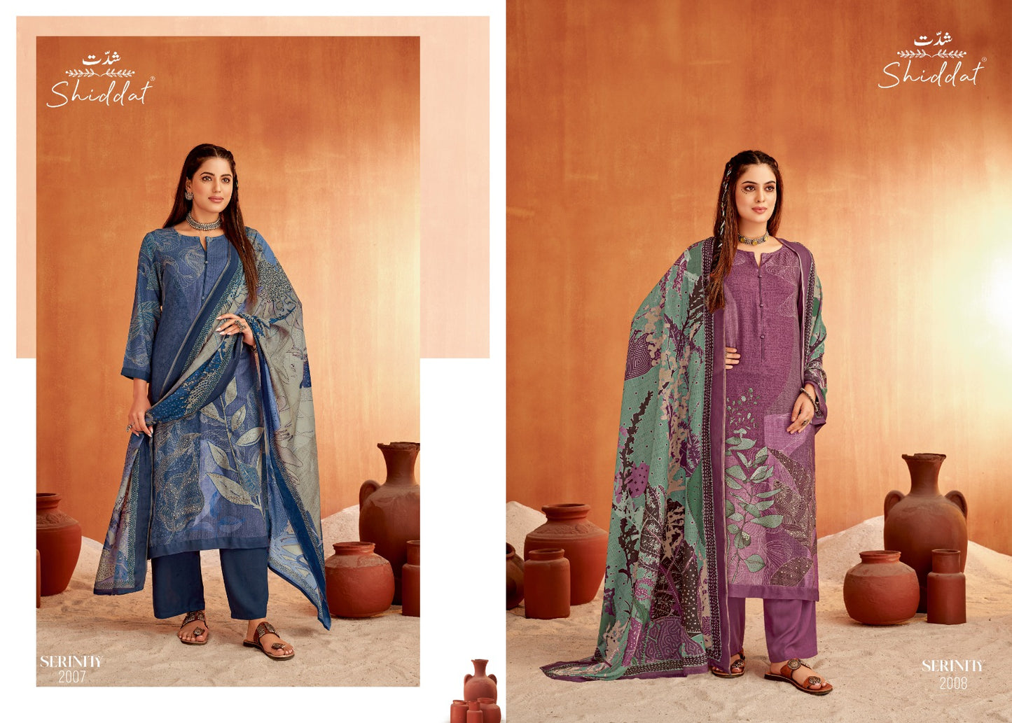 Serenity Shiddat Esta Designs Pashmina Suits Wholesale Price