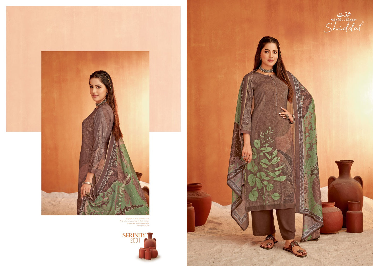 Serenity Shiddat Esta Designs Pashmina Suits Wholesale Price
