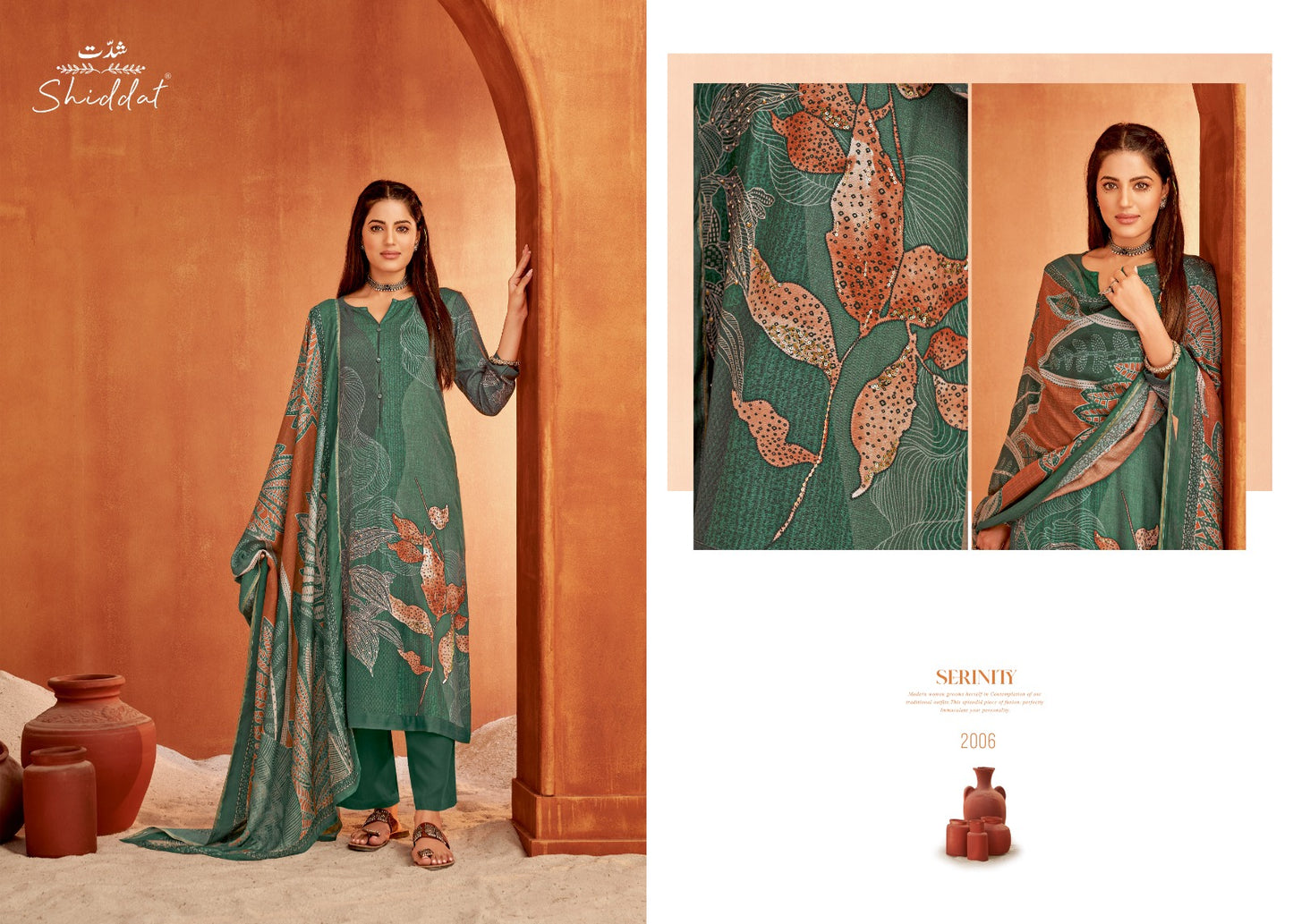 Serenity Shiddat Esta Designs Pashmina Suits Wholesale Price