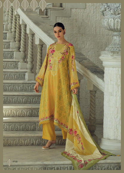 Serenity Varsha Fashions Cotton Pant Style Suits Supplier Ahmedabad
