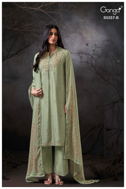 Seresa S5257 Ganga Wool Pashmina Suits Supplier Ahmedabad