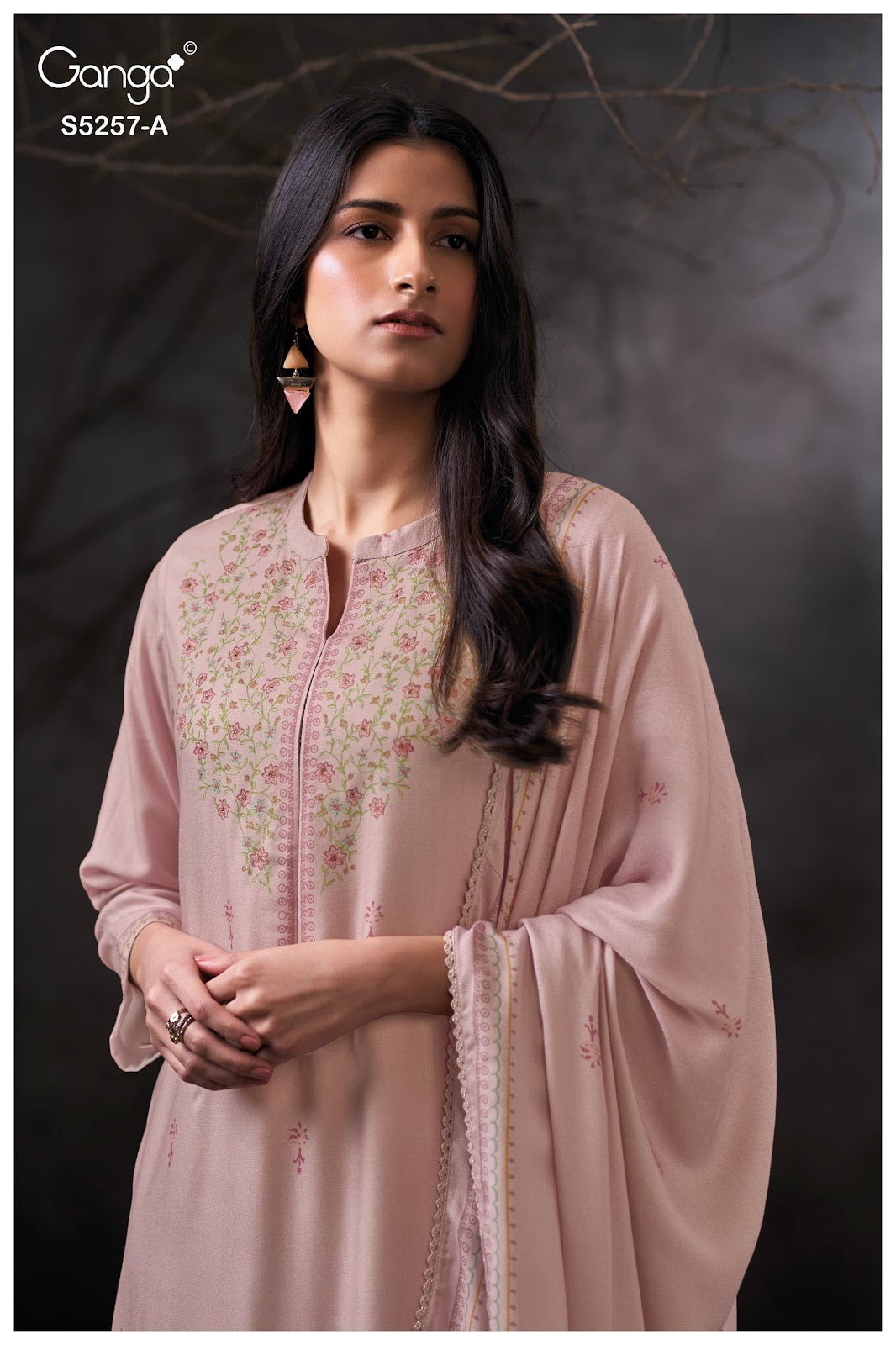 Seresa S5257 Ganga Wool Pashmina Suits Supplier Ahmedabad