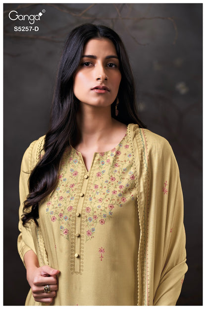Seresa S5257 Ganga Wool Pashmina Suits Supplier Ahmedabad