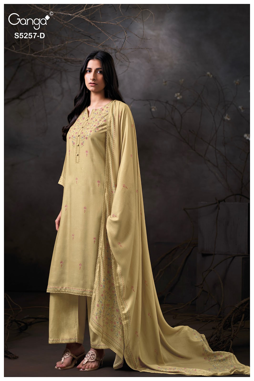 Seresa S5257 Ganga Wool Pashmina Suits Supplier Ahmedabad