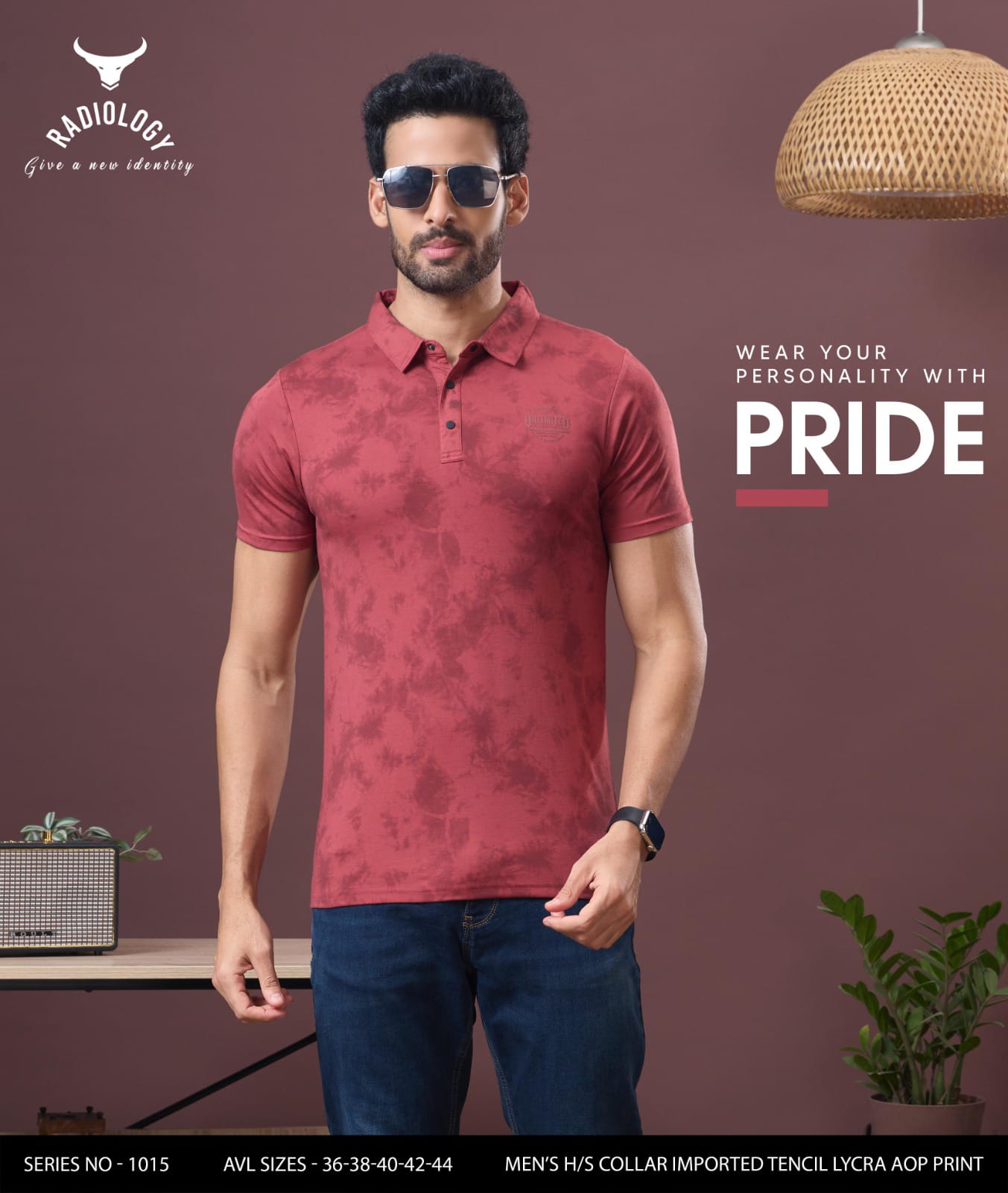 Series - 1015 Radiology Tencil Lycra Mens Tshirts Wholesaler Gujarat