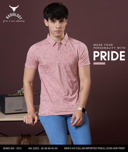 Series - 1015 Radiology Tencil Lycra Mens Tshirts Wholesaler Gujarat