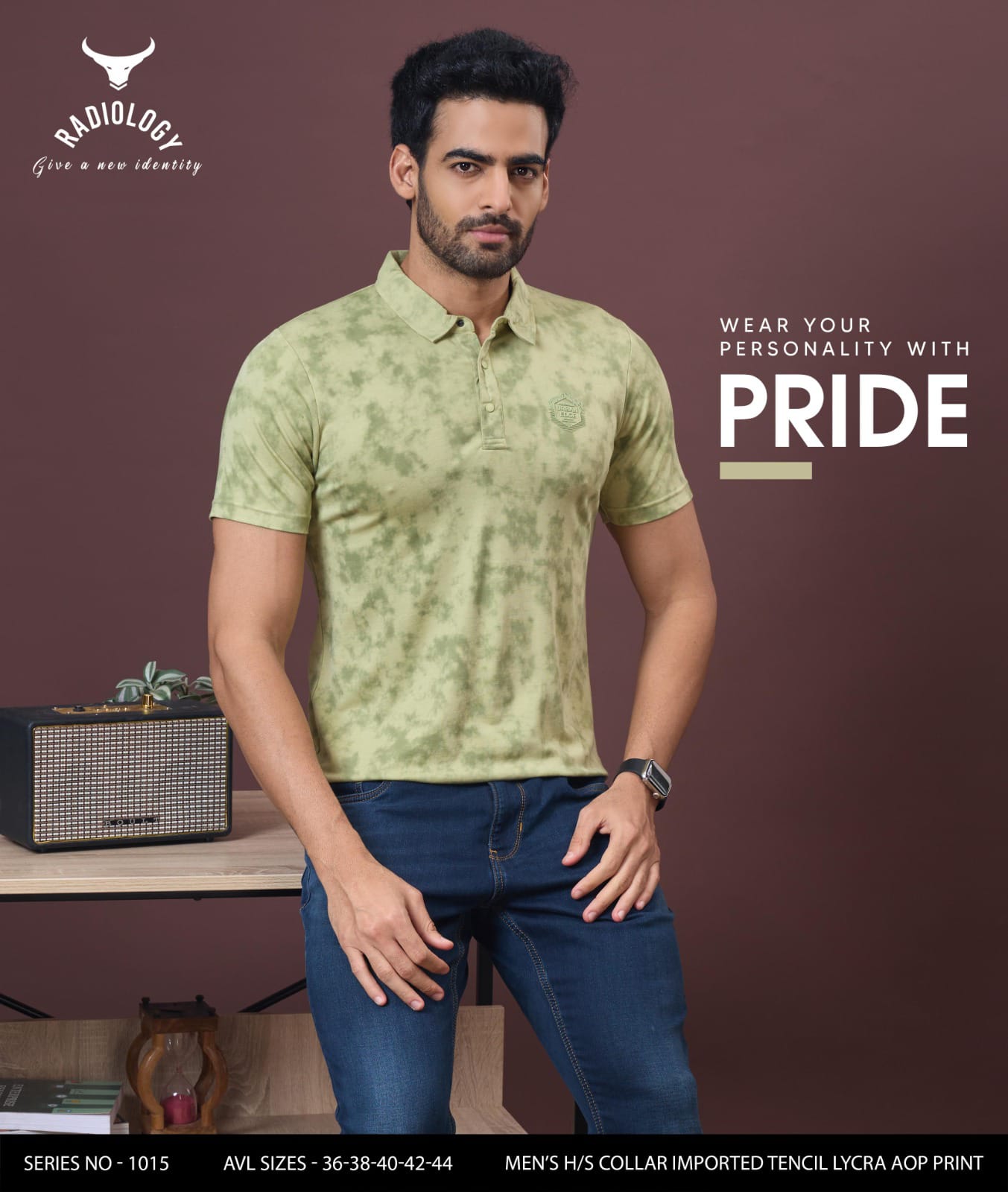 Series - 1015 Radiology Tencil Lycra Mens Tshirts Wholesaler Gujarat