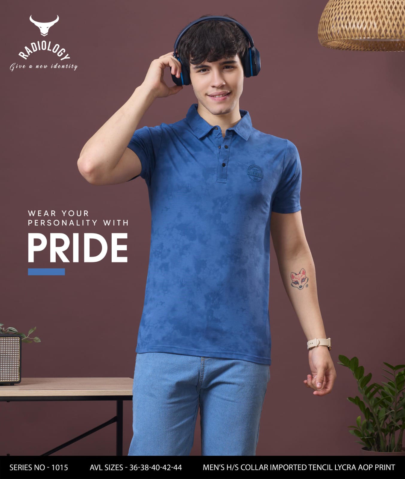 Series - 1015 Radiology Tencil Lycra Mens Tshirts Wholesaler Gujarat