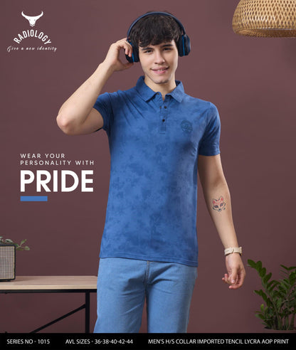 Series - 1015 Radiology Tencil Lycra Mens Tshirts Wholesaler Gujarat