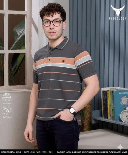 Series 1155 Radiology Auto Stripes Mens Tshirts Wholesaler Gujarat