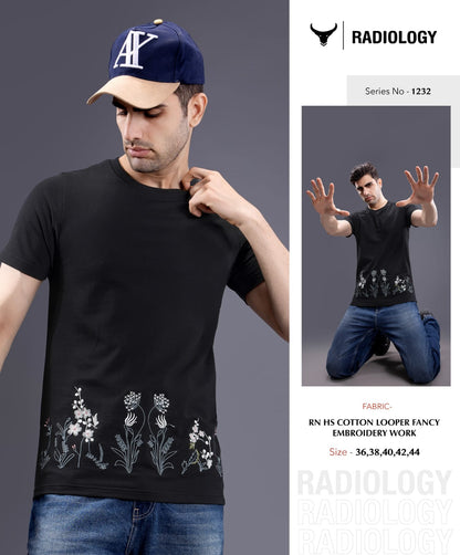 Series 1232 Radiology Cotton Looper Mens Tshirts Exporter Ahmedabad