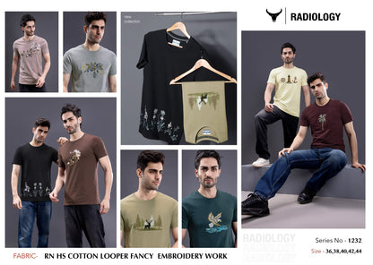 Series 1232 Radiology Cotton Looper Mens Tshirts Exporter Ahmedabad