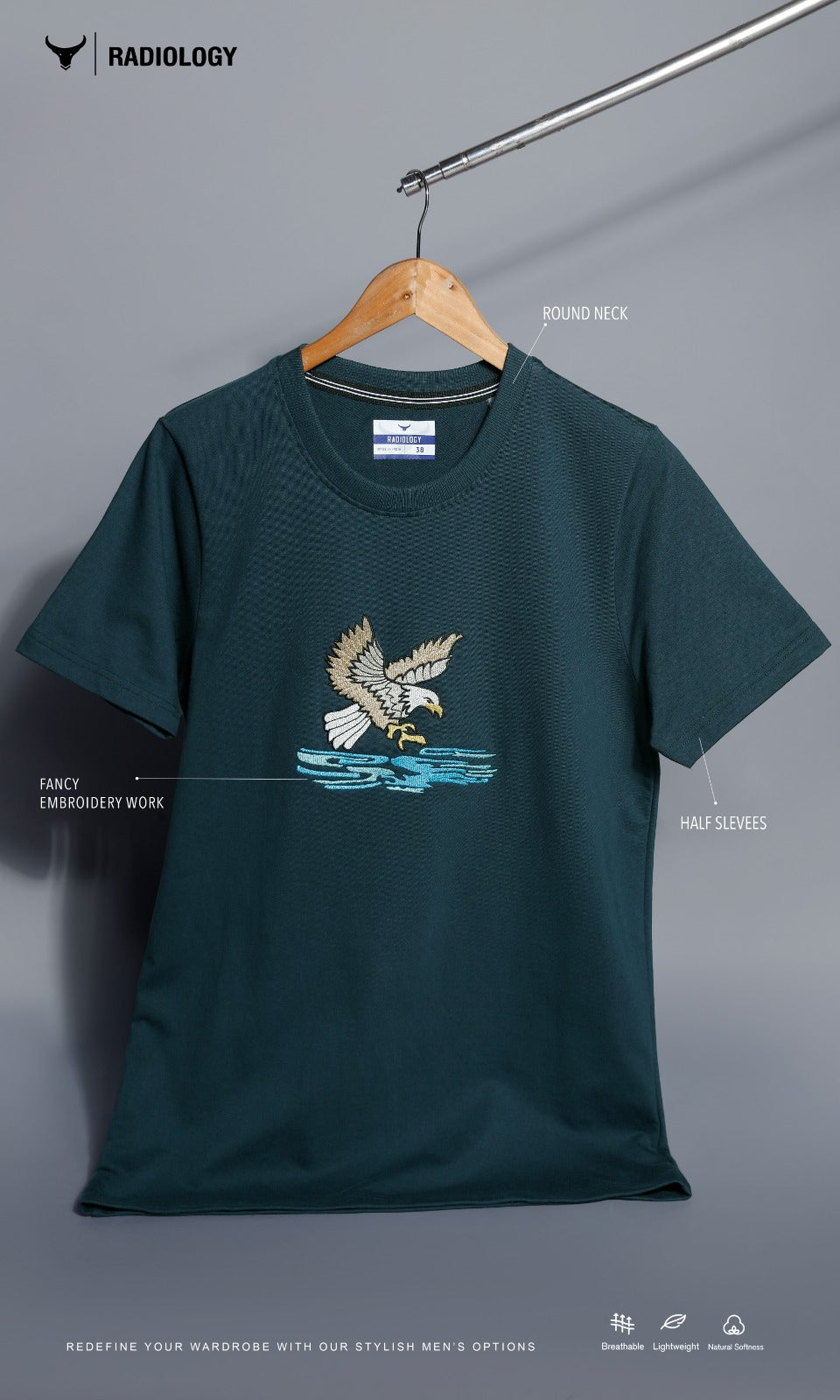 Series 1232 Radiology Cotton Looper Mens Tshirts Exporter Ahmedabad