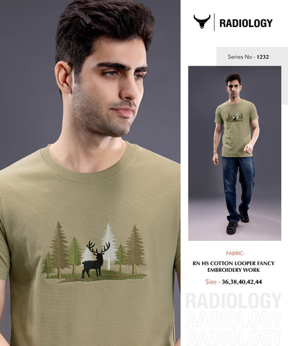 Series 1232 Radiology Cotton Looper Mens Tshirts Exporter Ahmedabad