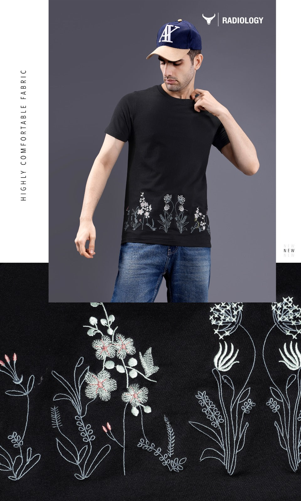 Series 1232 Radiology Cotton Looper Mens Tshirts Exporter Ahmedabad