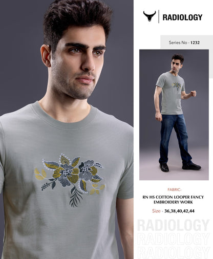 Series 1232 Radiology Cotton Looper Mens Tshirts Exporter Ahmedabad