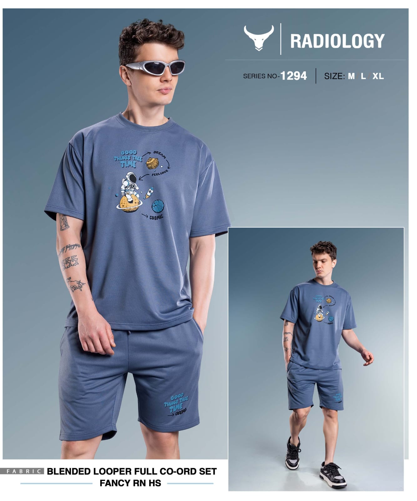 Series 1294 Radiology Looper Mens Co Ord Set Supplier Ahmedabad