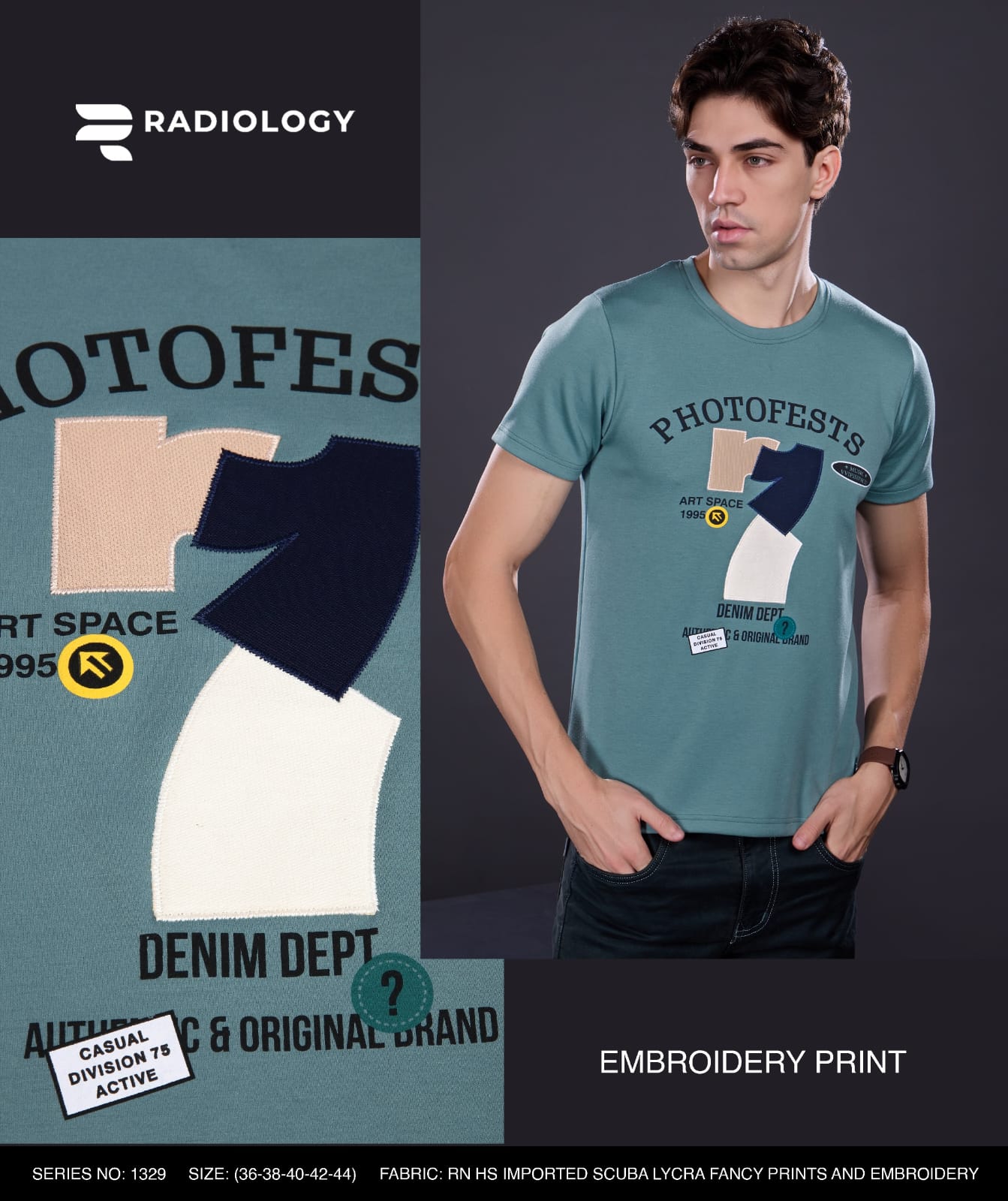 Series 1329 Scuba Radiology Imported Mens Tshirts Supplier Ahmedabad