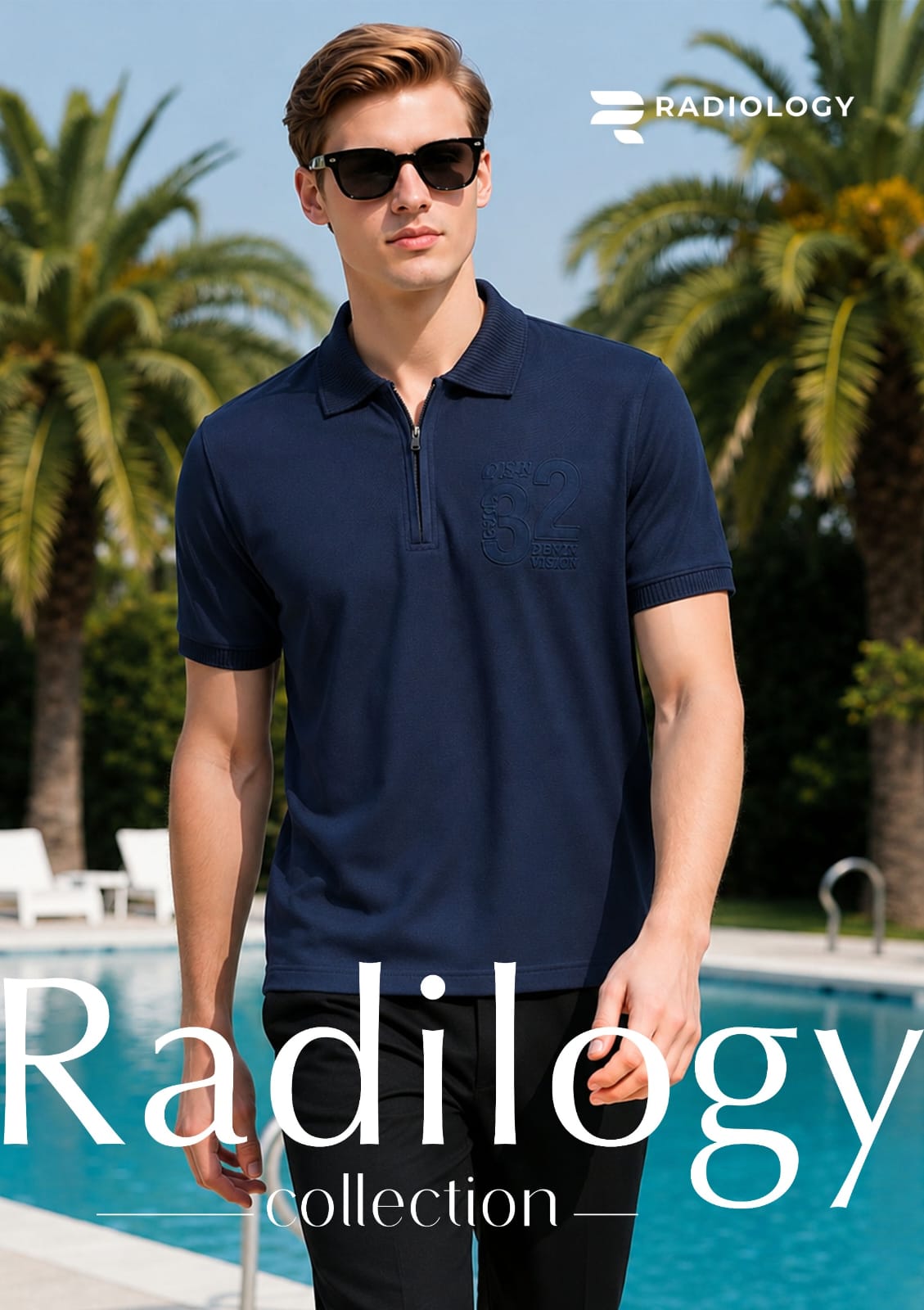 Series 1342 Collar Zip Radiology Cotton Mens Tshirts Wholesaler Gujarat