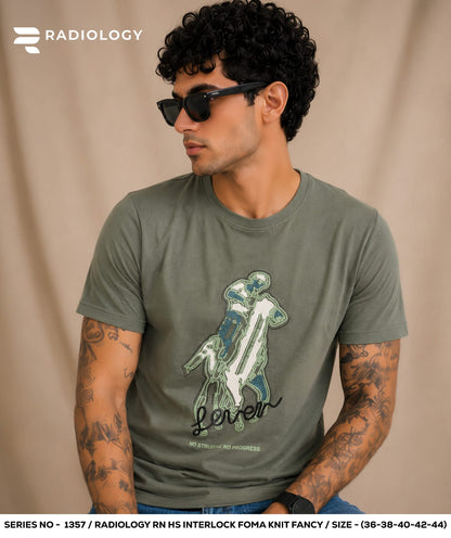 Series 1357 Cotton Radiology Interlock Mens Tshirts Manufacturer India
