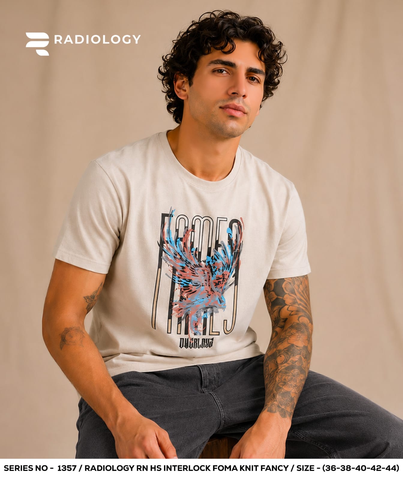 Series 1357 Cotton Radiology Interlock Mens Tshirts Manufacturer India