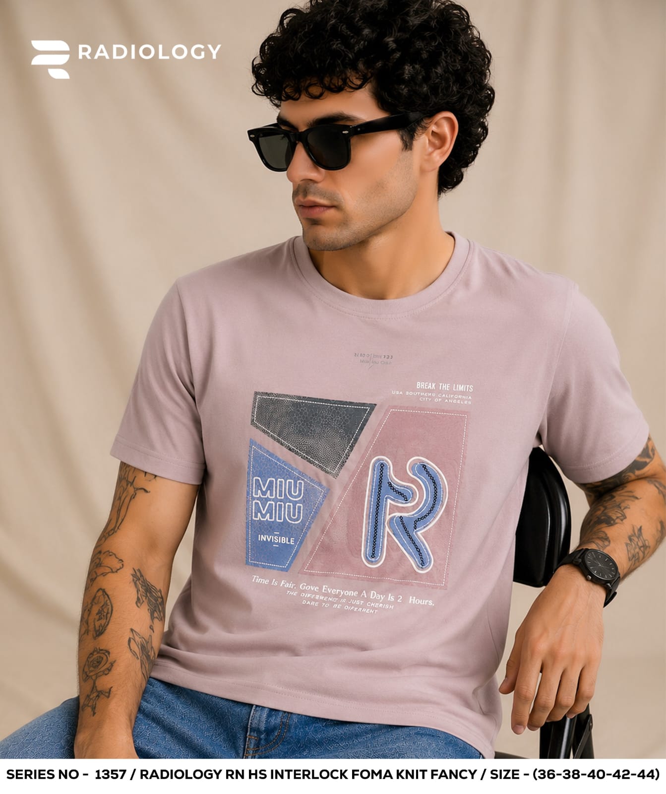 Series 1357 Cotton Radiology Interlock Mens Tshirts Manufacturer India