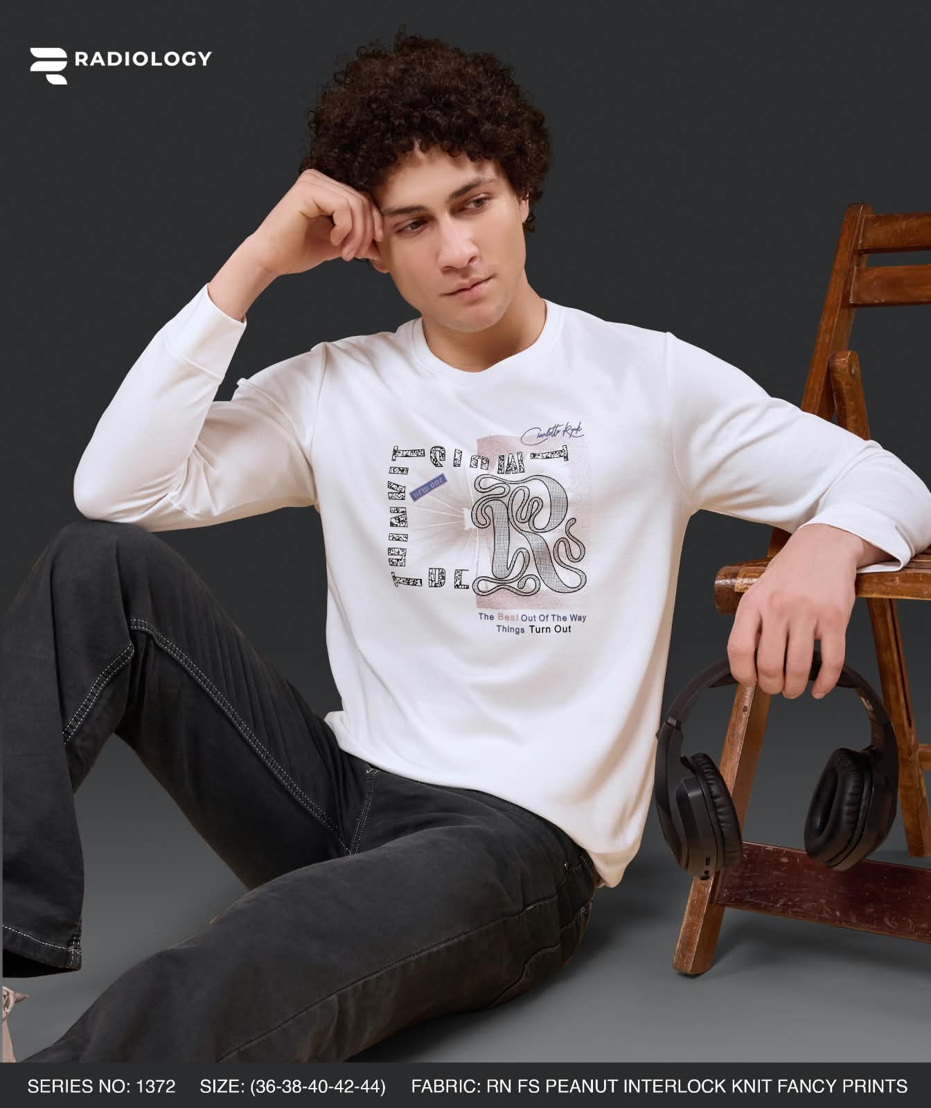 Series 1372 Patch Radiology Interlock Mens Tshirts Wholesale Price
