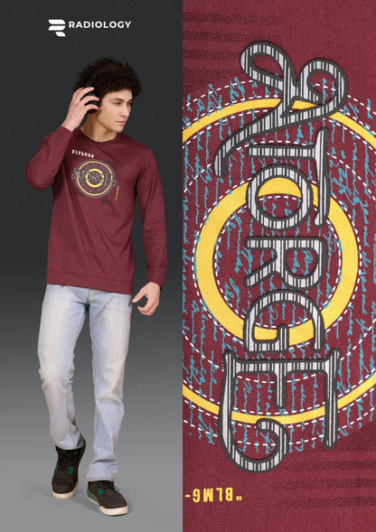 Series 1372 Patch Radiology Interlock Mens Tshirts Wholesale Price