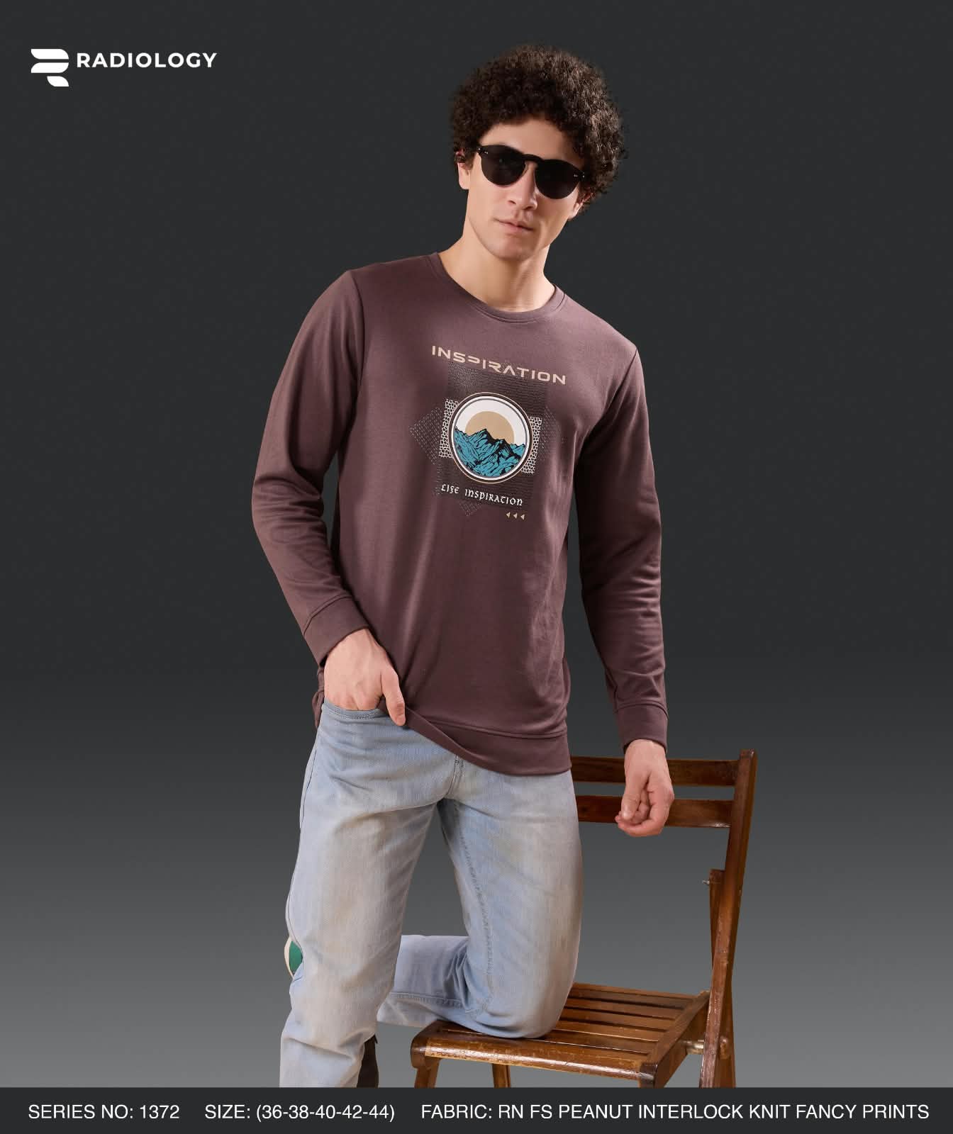 Series 1372 Patch Radiology Interlock Mens Tshirts Wholesale Price