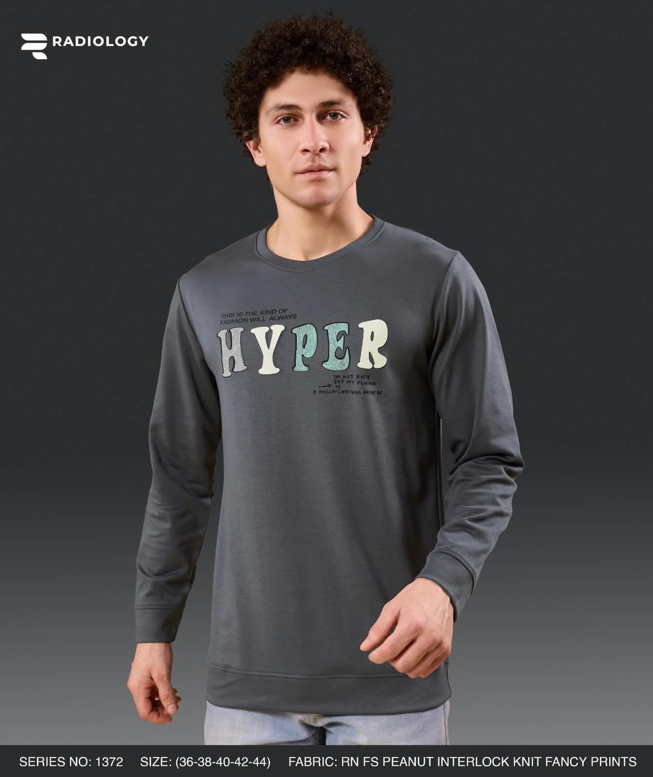 Series 1372 Patch Radiology Interlock Mens Tshirts Wholesale Price