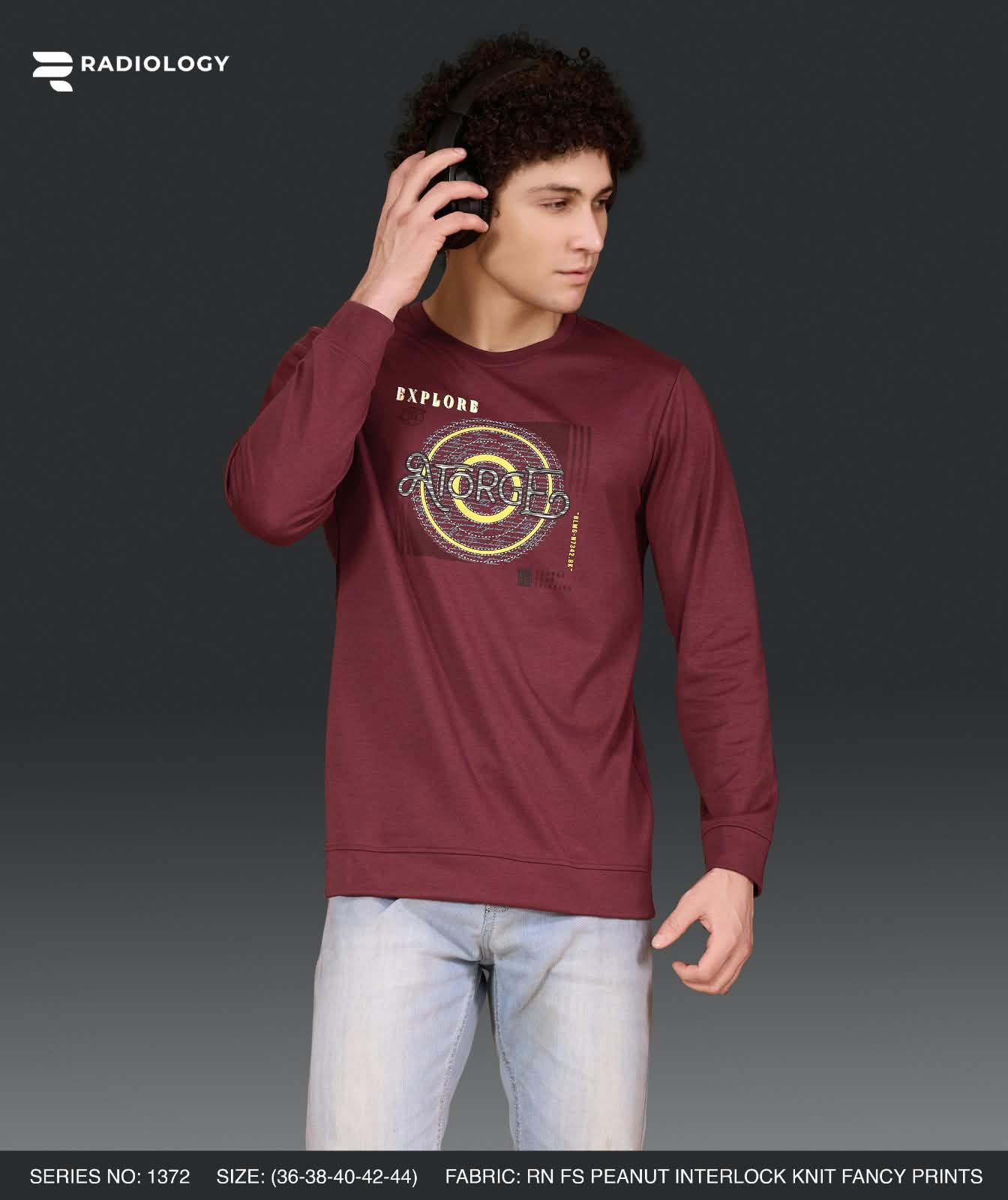 Series 1372 Patch Radiology Interlock Mens Tshirts Wholesale Price