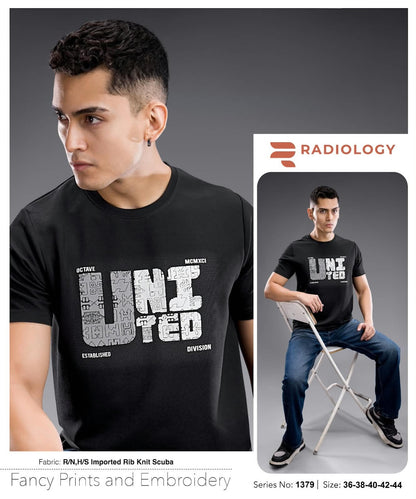 Series 1379 Rib Radiology Imported Mens Tshirts Manufacturer India