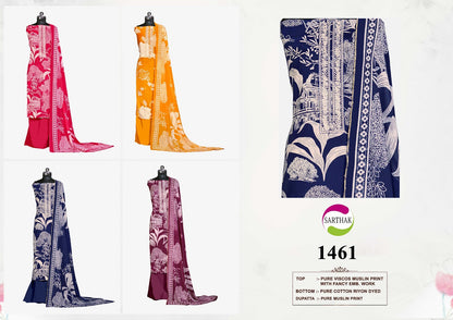 Series 14-15 Sarthak Prints Muslin Salwar Suits Manufacturer