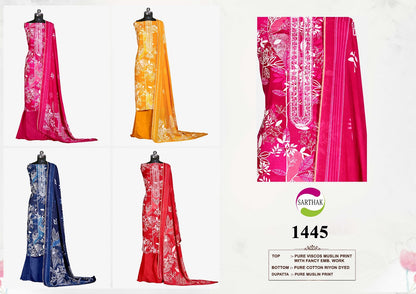 Series 14-15 Sarthak Prints Muslin Salwar Suits Manufacturer