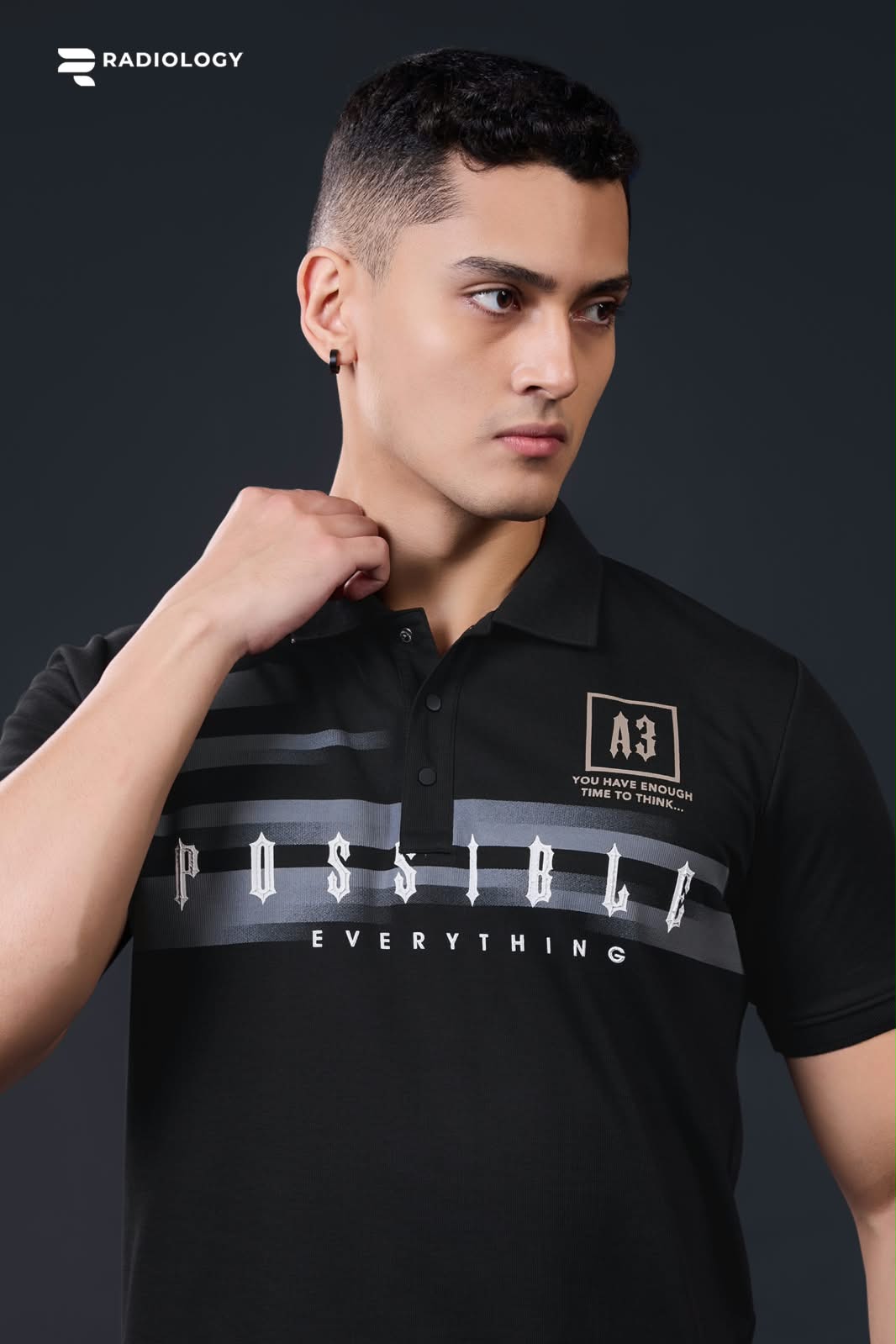Series 1410 Collar Style Radiology Mens Tshirts Wholesale