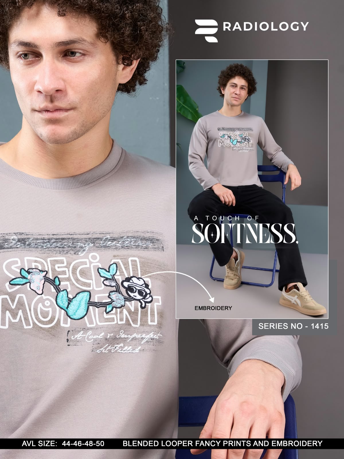 Series 1415 Full Sleeves Radiology Looper Mens Tshirts Wholesale Price