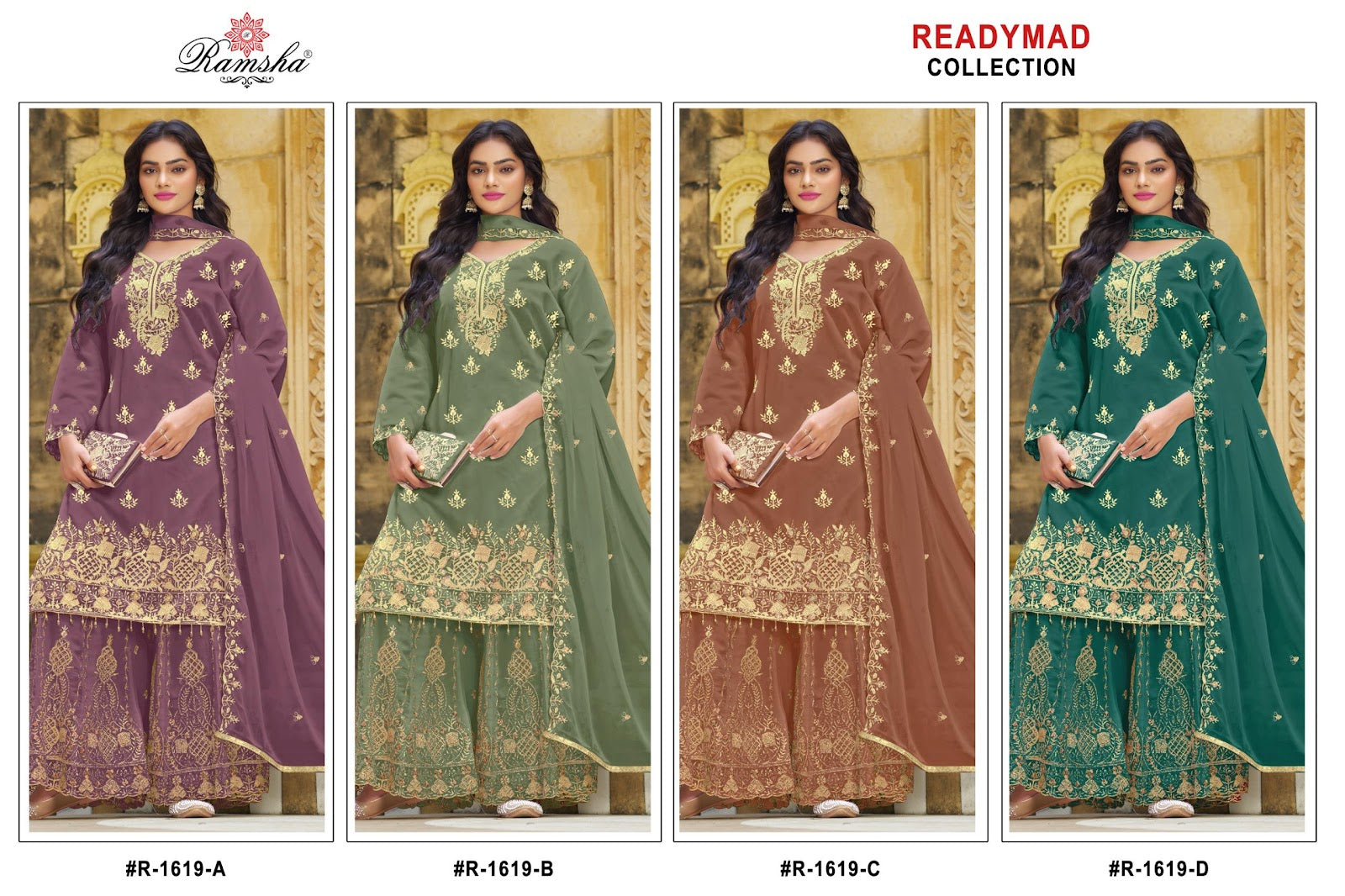 Series 16 Ramsha Crunchy Pakistani Readymade Suits Supplier India