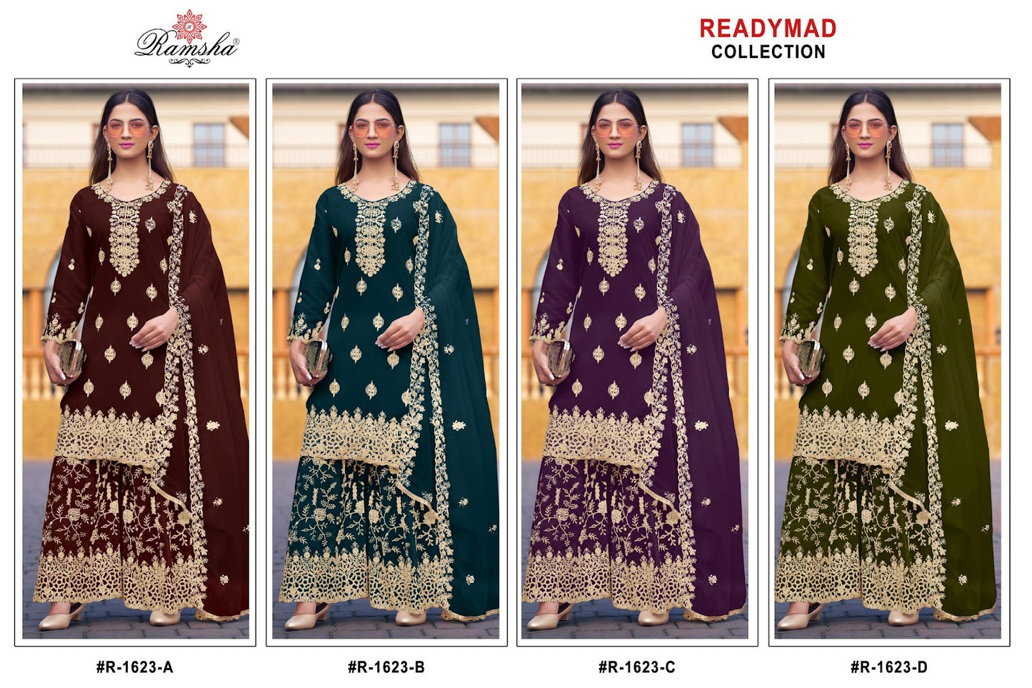Series 16 Ramsha Crunchy Pakistani Readymade Suits Supplier India