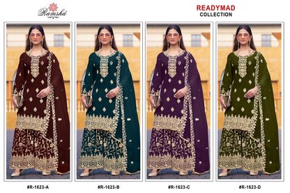 Series 16 Ramsha Crunchy Pakistani Readymade Suits Supplier India